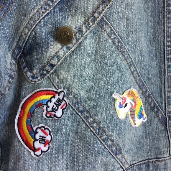 Vintage Destiny Jeans Upcycled Cropped Jean Jacket - Picture 6 of 15